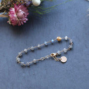 The Knot - Labradorite Gold Bracelet image | Breathe Autumn Rain Jewelry