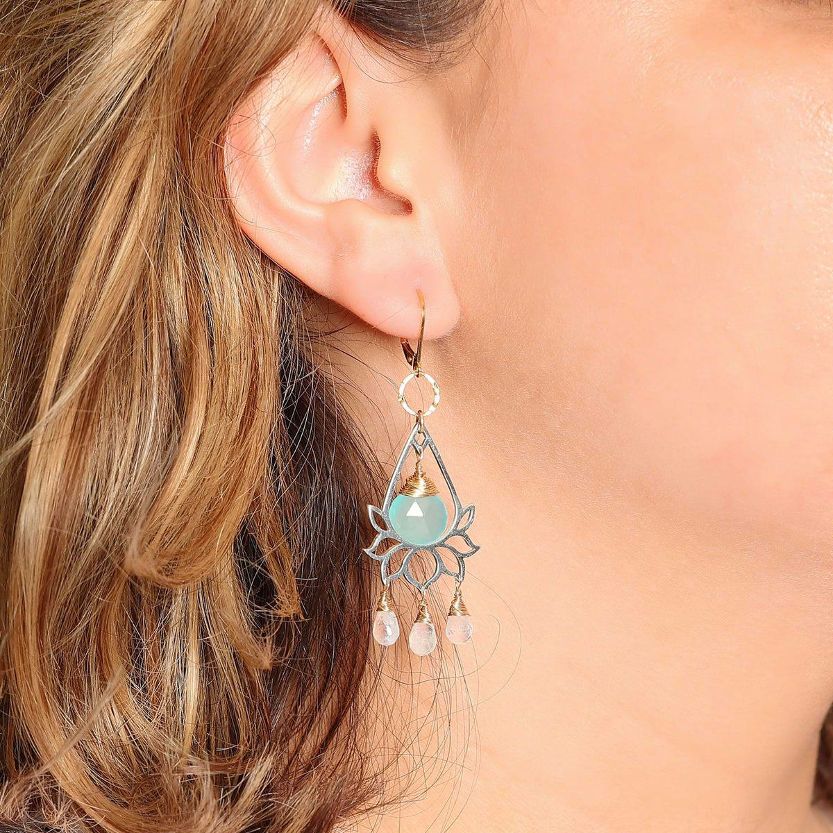 Moonstone shop chandelier earrings