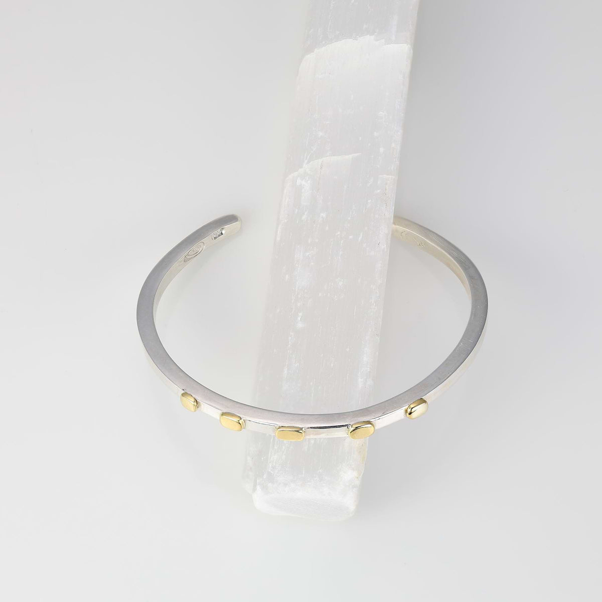 Mixed Metal Cuff Bracelet alt image | Breathe Autumn Rain Jewelry