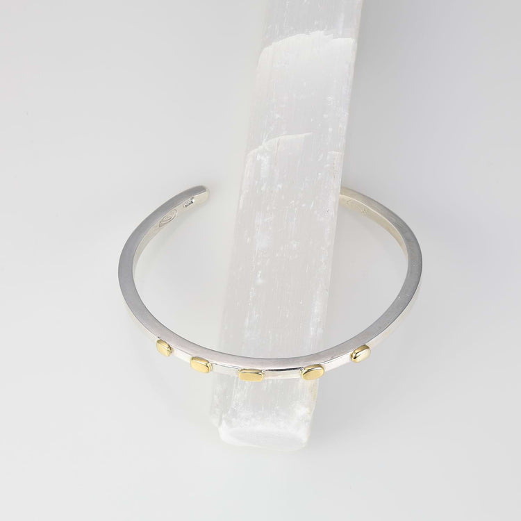 Mixed Metal Cuff Bracelet alt image | Breathe Autumn Rain Jewelry