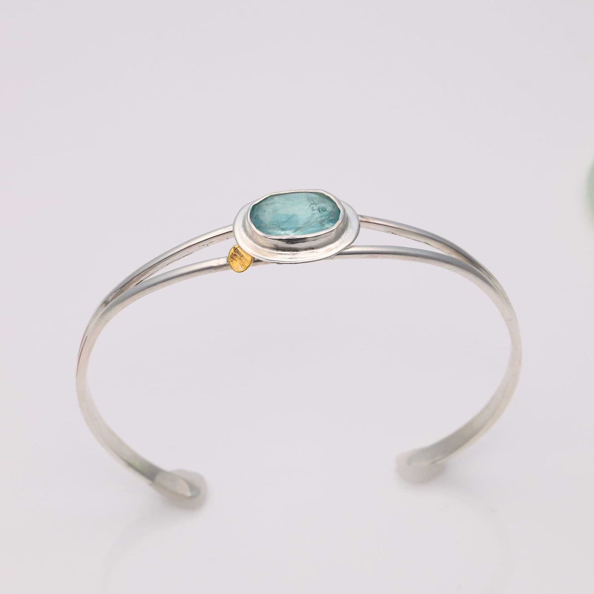 Aozora - Sterling Silver Bangle Bracelet alt image | Breathe Autumn Rain Jewelry
