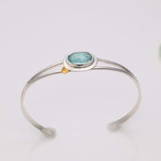 Aozora - Sterling Silver Bangle Bracelet alt image | Breathe Autumn Rain Jewelry