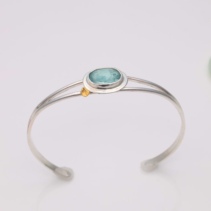 Aozora - Sterling Silver Bangle Bracelet alt image | Breathe Autumn Rain Jewelry