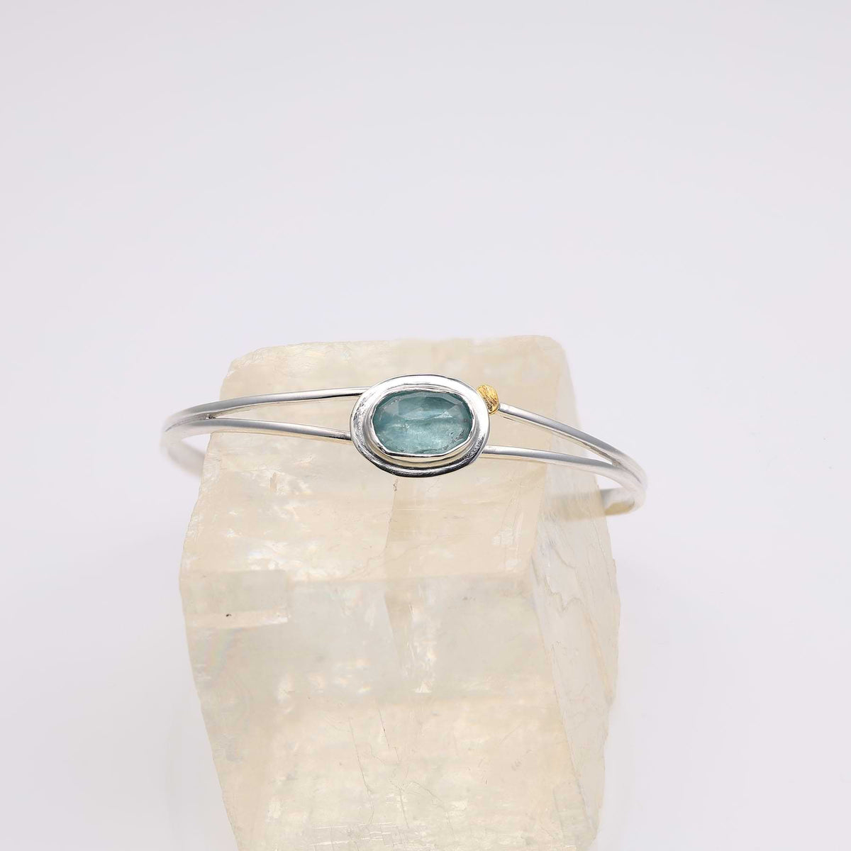 Aozora - Sterling Silver Bangle Bracelet alt image | Breathe Autumn Rain Jewelry