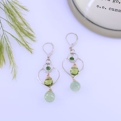 Calistoga - Multi-Gemstone Sterling Silver Earrings main image | Breathe Autumn Rain Jewelry