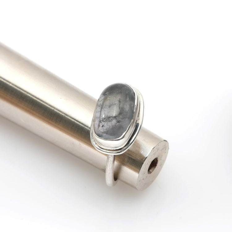 Coastal Skies - Tourmaline Silver Ring alt image 2 | Breathe Autumn Rain Artisan Jewelry