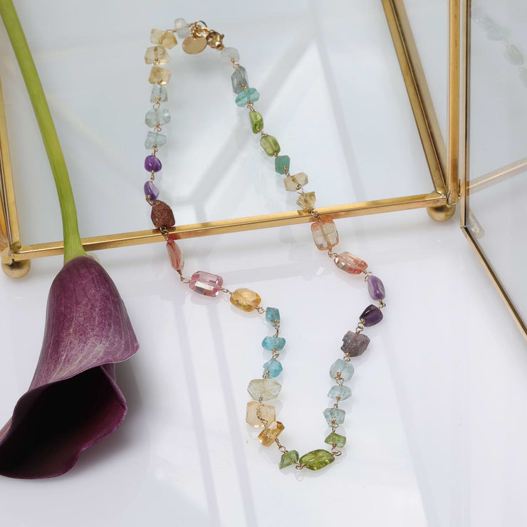 Color Me Brightly - Multi-Gemstone Necklace alt image 1 | Breathe Autumn Rain Artisan Jewelry