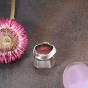 Dreams - Watermelon Tourmaline Silver Ring alt image | Breathe Autumn Rain Jewelry