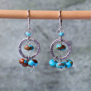 Ela - Turquoise Sterling Silver Earrings main image | Breathe Autumn Rain Artisan Jewelry