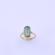 Forest - Green Tourmaline Gold Ring alt image | Breathe Autumn Rain Jewelry