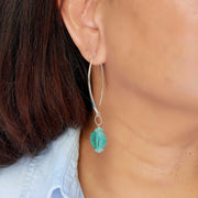 Found Beauty - Modern Minimalist Glass Coin Earrings