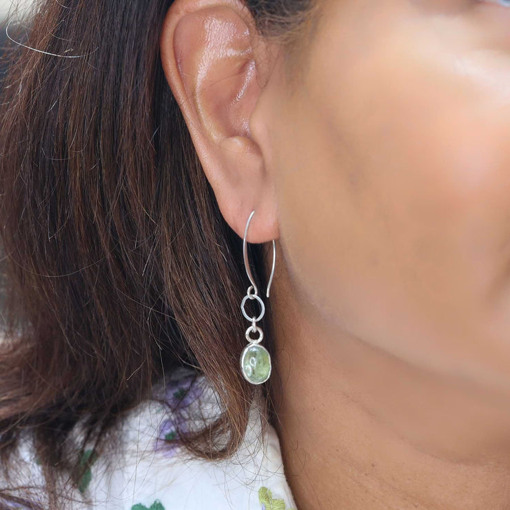 Midori - Modern Kyanite Earrings lifestyle image | Breathe Autumn Rain Jewelry