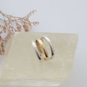 Mixed Stack 3-Layer Mixed-Metal Ring alt image | Breathe Autumn Rain Jewelry