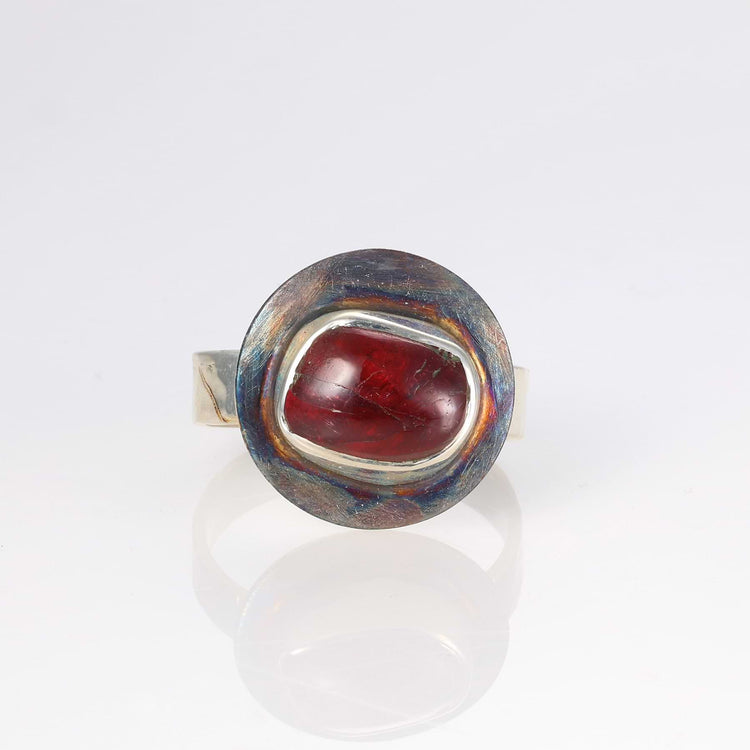 Sugar Plum - Mixed Metal Tourmaline Ring alt image | Breathe Autumn Rain Jewelry