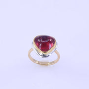 Persistence - Pink Tourmaline Gold Ring alt image | Breathe Autumn Rain Jewelry