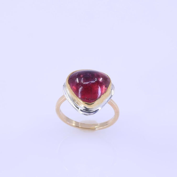 Persistence - Pink Tourmaline Gold Ring alt image | Breathe Autumn Rain Jewelry