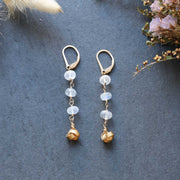 The Knot - Moonstone Gold Earrings main image | Breathe Autumn Rain Jewelry