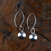 Barbados - Hammered Dome Earrings in Sterling Silver or Gold Filled - BreatheAutumnRain