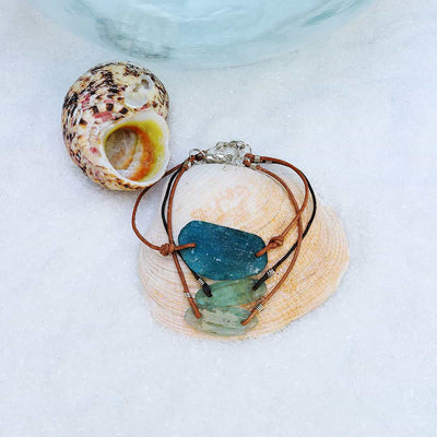 Beach Stroll - Sea Glass Bracelet main image | Breathe Autumn Rain