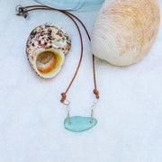 Beach Stroll - Sea Glass Necklace alt image | Breathe Autumn Rain Artisan Jewelry