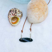 Beach Stroll - Sea Glass Necklace alt image | Breathe Autumn Rain Artisan Jewelry