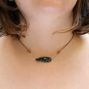 Beach Stroll - Sea Glass Necklace life style image | Breathe Autumn Rain Artisan Jewelry