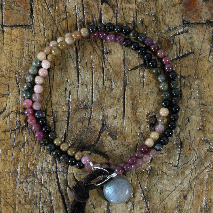 Shattuck - Double Wrap Bracelet - Multi Tourmaline - BreatheAutumnRain