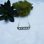 Celestrial Silver Bar Necklace main image | Breathe Autumn Rain