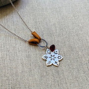 Coexist - Sterling Silver Lotus Blossom Faith Pendant Necklace alt Image | BreatheAutumnRain