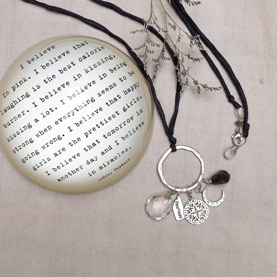Guided Journey - Charm Catcher Necklace main image | Breathe Autumn Rain Handcrafted Artisan Jewelry
