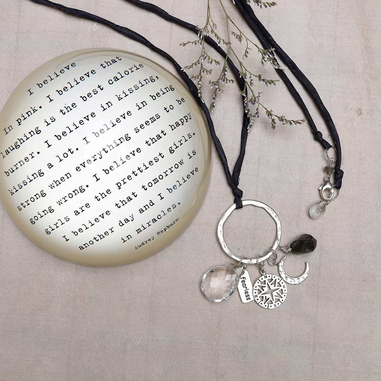 Guided Journey - Charm Catcher Necklace main image | Breathe Autumn Rain Handcrafted Artisan Jewelry