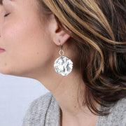 Moon Goddess - Large Sterling Silver Earrings - BreatheAutumnRain