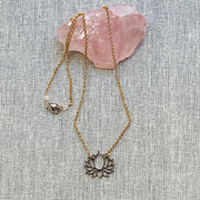 Proudest Bloom - Lotus Necklace Alternate Image | BreatheAutumnRain