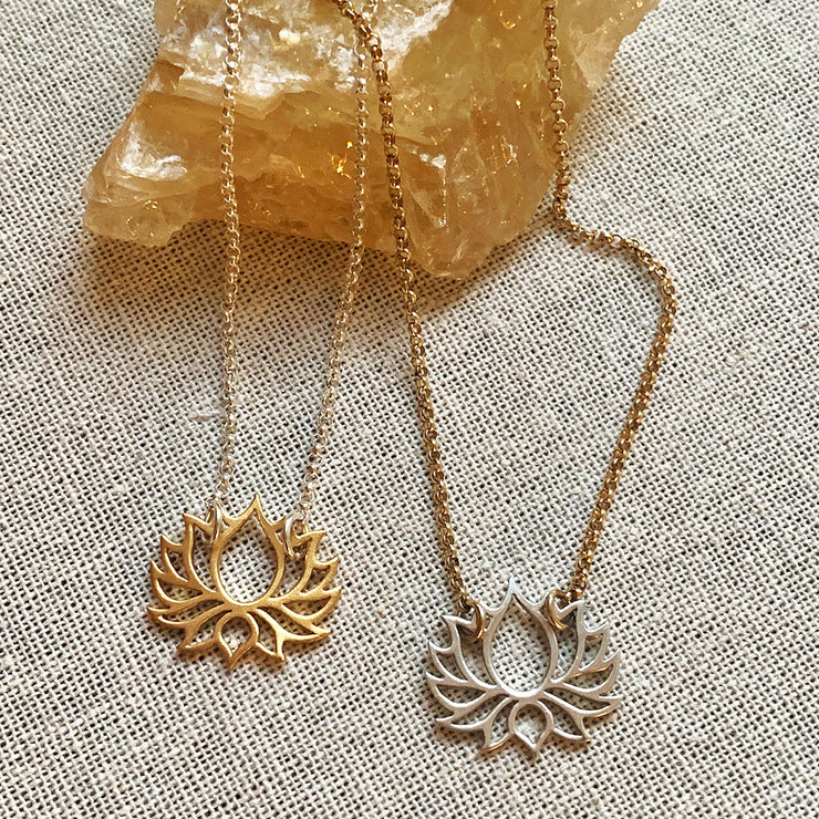 Proudest Bloom - Lotus Necklace alternate image | BreatheAutumnRain