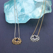 Proudest Bloom - Lotus Necklace Alternate Image | BreatheAutumnRain