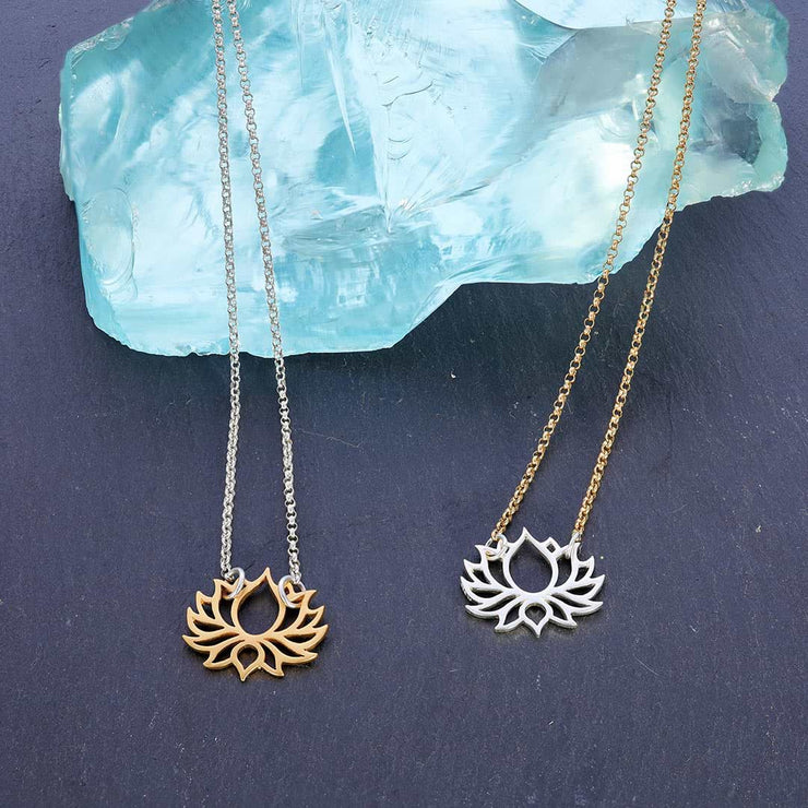 Proudest Bloom - Lotus Necklace Alternate Image | BreatheAutumnRain