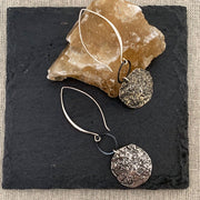 Repurpose-to-Dazzle - Eco-Friendly Recycled Sterling Silver Coin Earrings alt Image | Breathe Autumn Rain