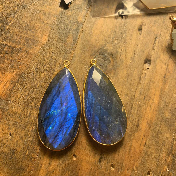 Something Blue - Blue Labradorite Gold Pendant Necklace - alternate image 3 | BreatheAutumnRain