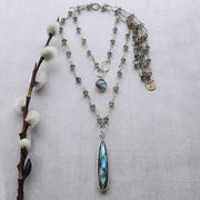 Stillness - Labradorite Double-Strand Necklace - alternate image | BreatheAutumnRain