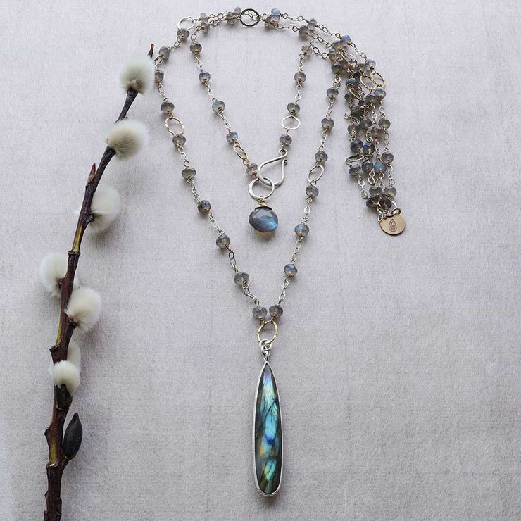 Stillness - Labradorite Double-Strand Necklace - alternate image | BreatheAutumnRain
