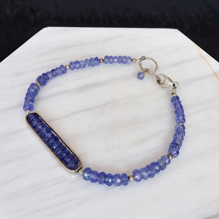 Tanzania - Tanzanites Bar Bracelet - alt image | BreatheAutumnRain