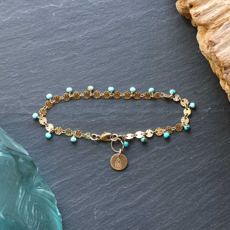 Amira - Sleeping Beauty Turquoise Bracelet main image | Breathe Autumn Rain Artisan Jewelry