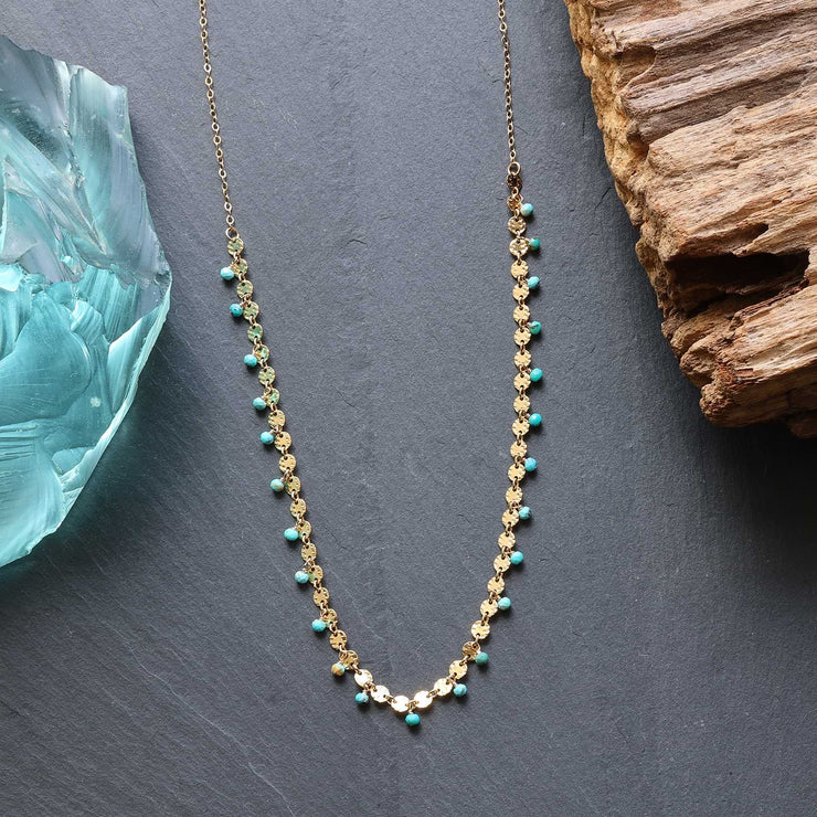 Amira - Sleeping Beauty Turquoise Necklace main image | Breathe Autumn Rain Artisan Jewelry