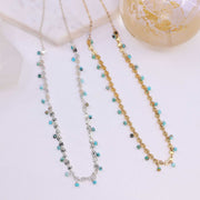 Amira - Sleeping Beauty Turquoise Necklace alt image | Breathe Autumn Rain Artisan Jewelry