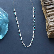 Amira - Sleeping Beauty Turquoise Silver Necklace main image | Breathe Autumn Rain Artisan Jewelry