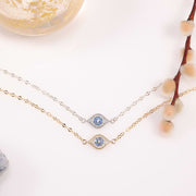 Ankara - Topaz Evil Eye Pendant Necklace main image | Breathe Autumn Rain Artisan Jewelry