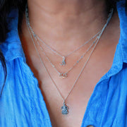 Awaken and Inspire - Ganesha Om Lotus Layered Necklace