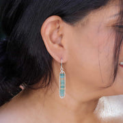 Beach Stroll - Roman Sea Glass Earrings life style image | Breathe Autumn Rain Artisan Jewelry