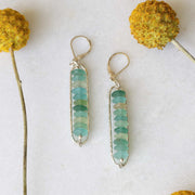 Beach Stroll - Roman Sea Glass Earrings main image | Breathe Autumn Rain Artisan Jewelry