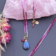 Bella II - Ombre Ruby Necklace main image | Breathe Autumn Rain